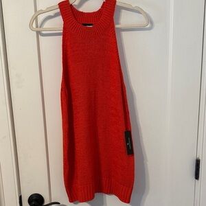 Worthington Red Sleeveless Sweater